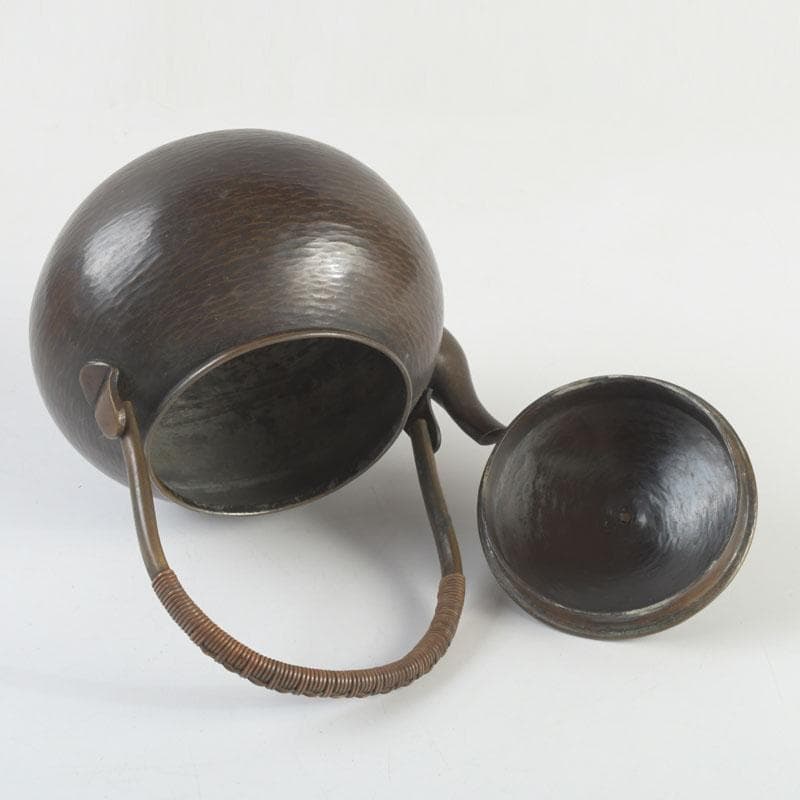 煎茶道具 銅製 杉目 湯沸 薬缶 合わせ箱 V 9477