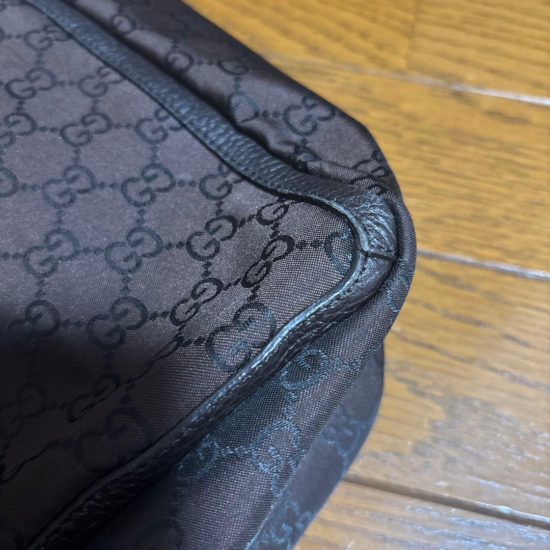 GUCCI GGパターン ハンドバッグ ブラウン