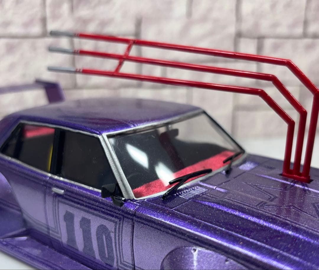 アオシマ　ケンメリ4ドア　完成品　1/24 メタリックブルー