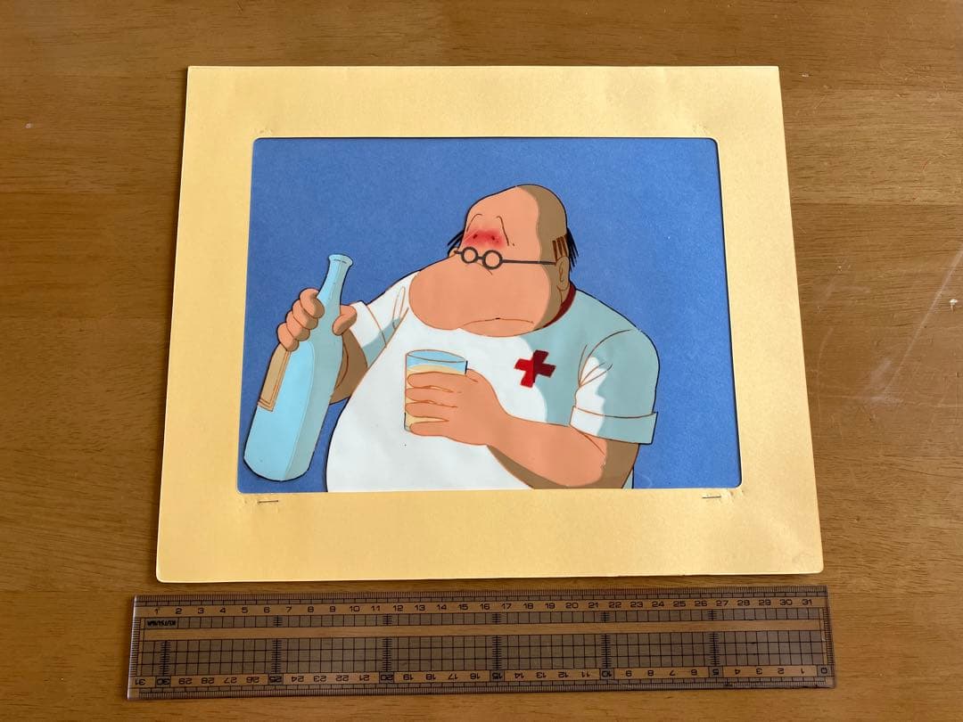 セル画 宇宙戦艦ヤマト 佐渡先生 セル画 宇宙戦艦ヤマト 佐渡先生 セル画 下絵 宇宙戦艦ヤマト 佐渡酒造