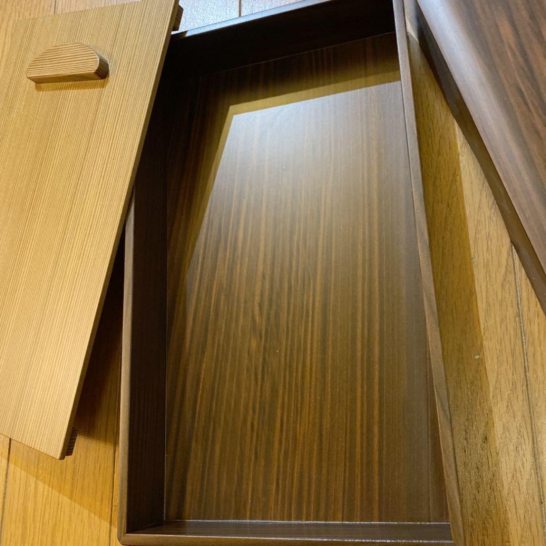 ②千年の神代銘木箱 発掘古代木 数珠 念珠箱 トンボ玉用宝箱 天然木の箱