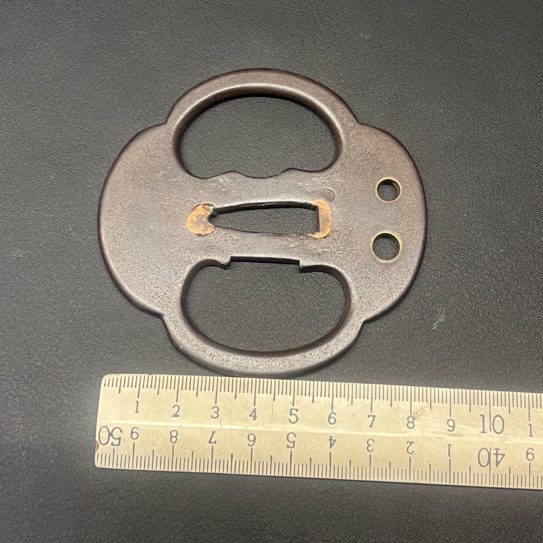 〇Bb左1194 日本刀 鍔 刀装具 金入