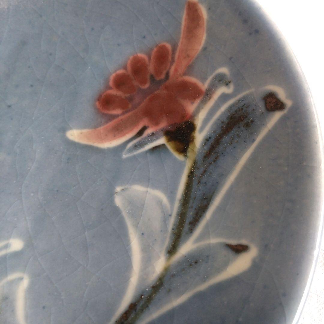 骨董】椋木英三 花絵蝋抜呉須皿 民藝 - メルカリ