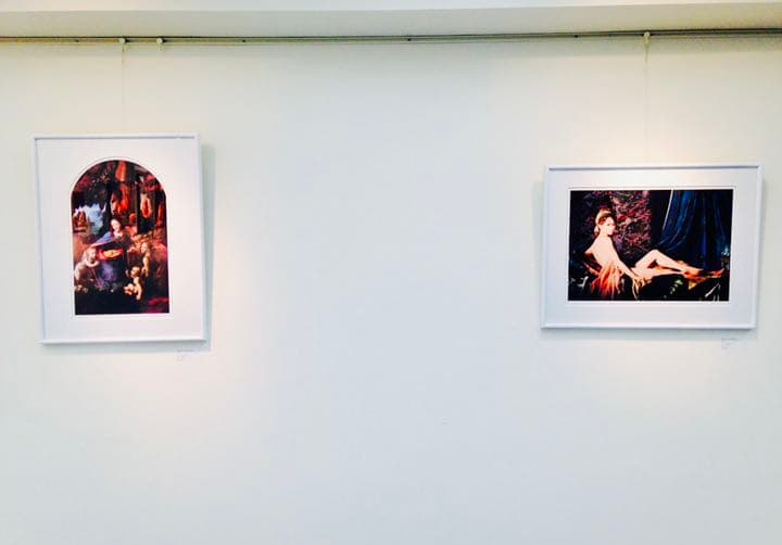 インテリアアート版画絵画(ダビンチの聖母)額付 420×297mm