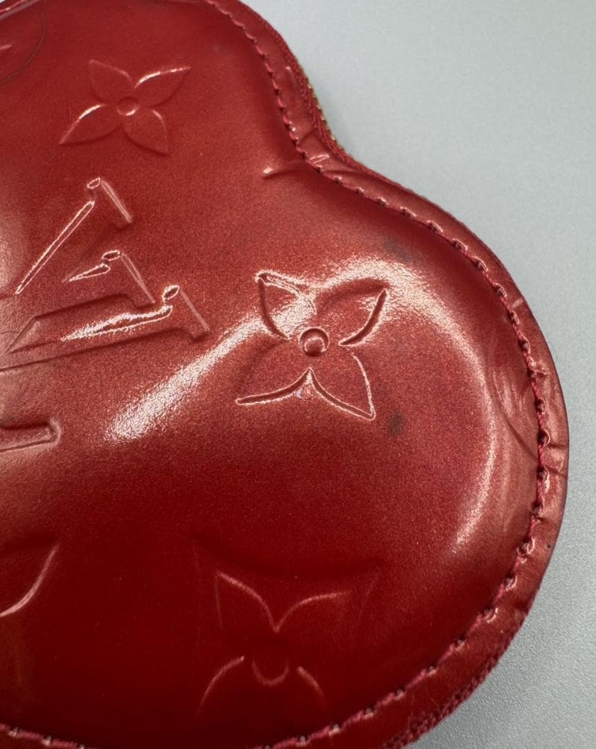 【イベントやギフトに】LV ヴェルニ ポルトモネ クール ハート型 赤 廃盤