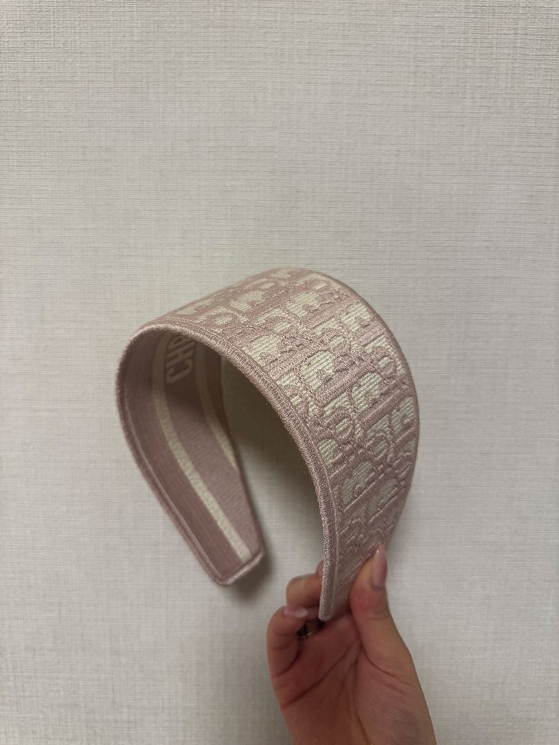 CHRISTIAN DIOR ヘアバンド ピンク