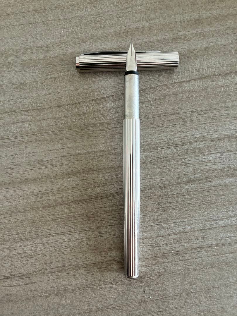 モンブラン ノブレス プラチナ仕上げ 万年筆 14K 585