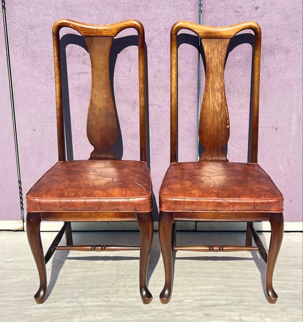 クラシックダイニングチェア 2脚セット1980年代 マルニ 地中海シリーズ クラシックダイニングチェア 2脚セット1980年代 マルニ 地中海シリーズ