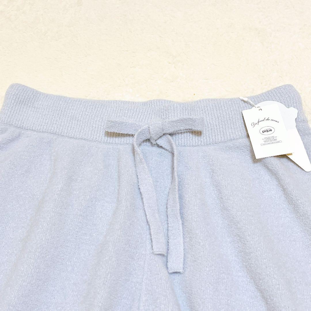 新品タグ付きgelato pique エアモコフラワーロゴジャガード 上下セット