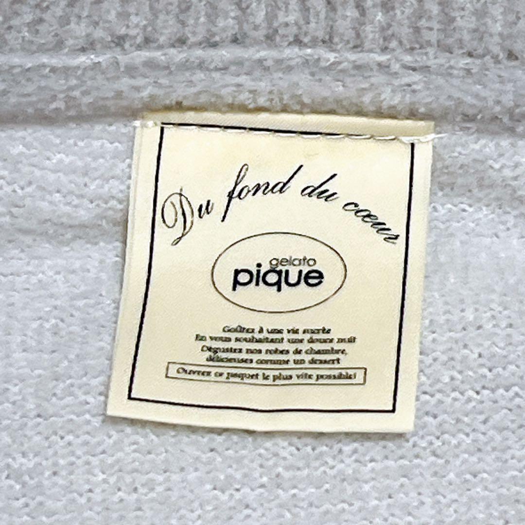 新品タグ付きgelato pique エアモコフラワーロゴジャガード 上下セット