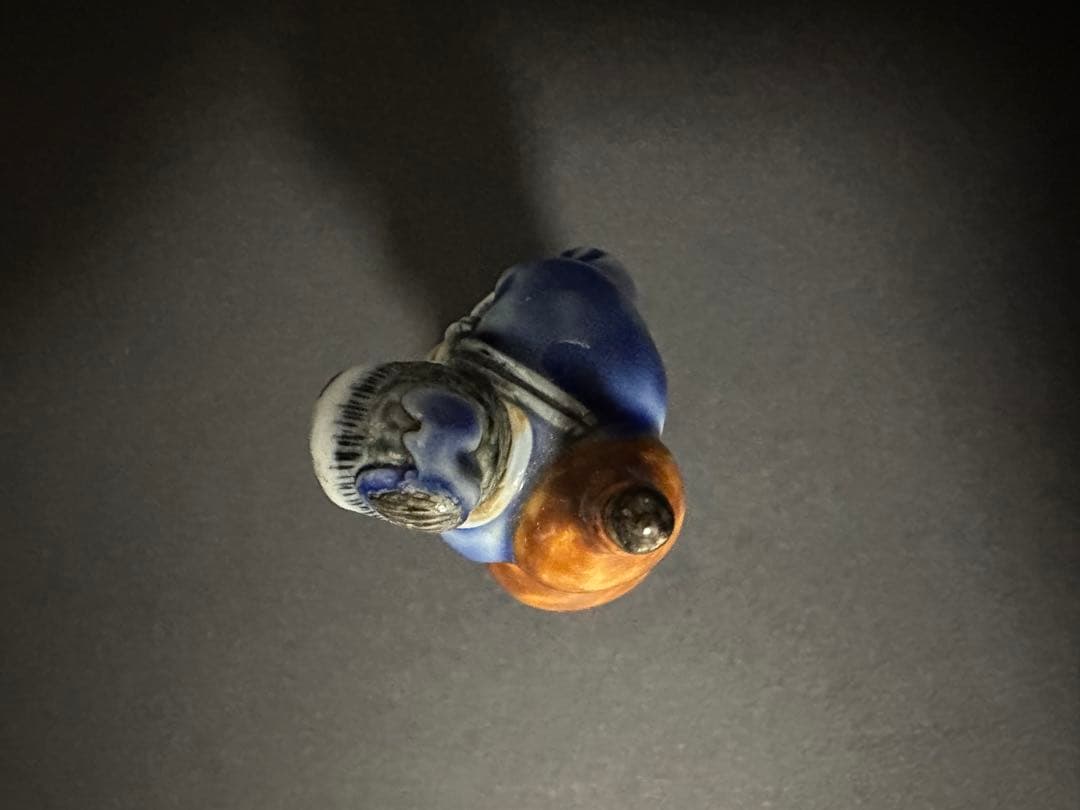 根付(netsuke)】陶器 瑠璃鉄釉瓢箪仙人根付 江戸時代 - メルカリ