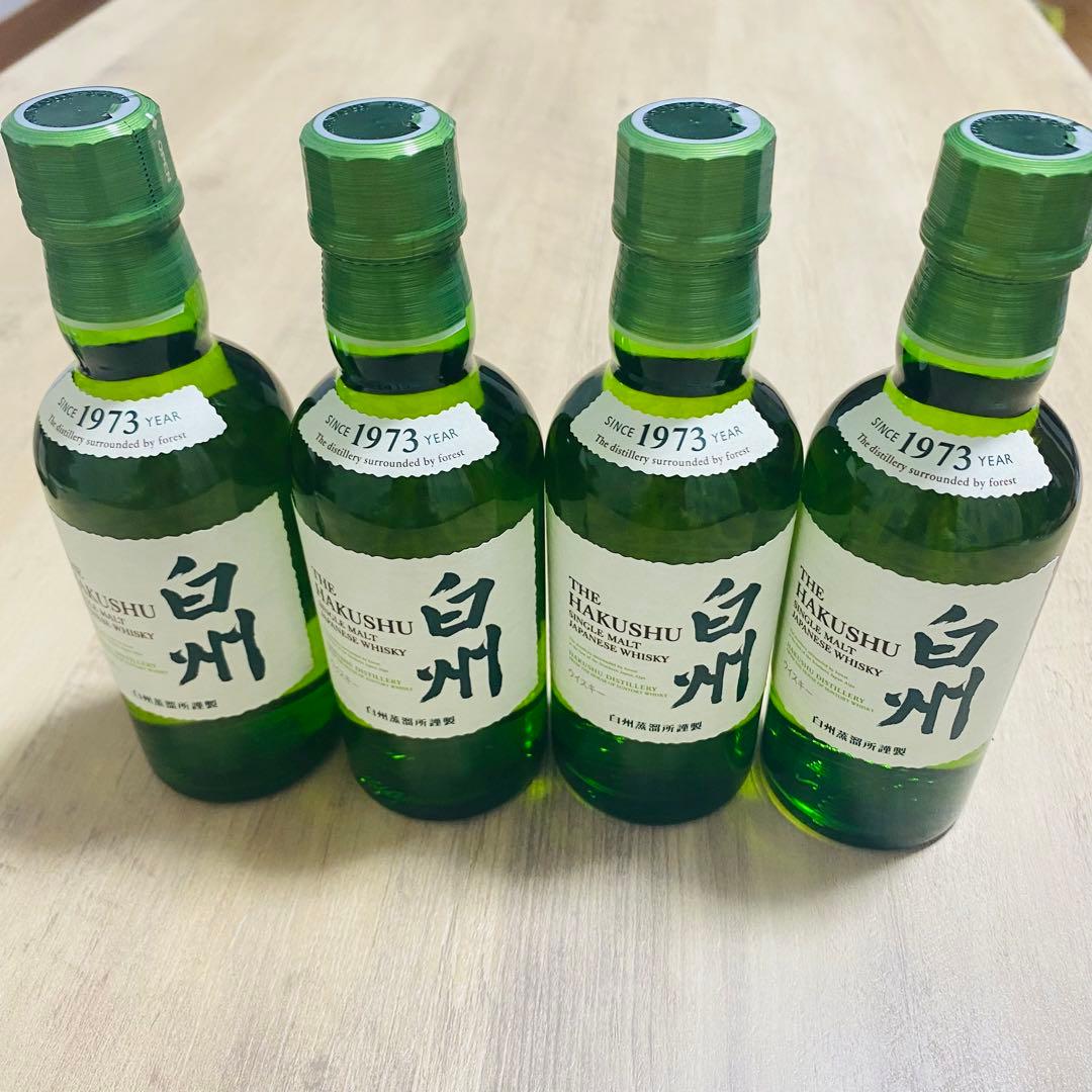 当日発送可能」サントリー白州180ml✖️4本 L108140147 - ウイスキーお