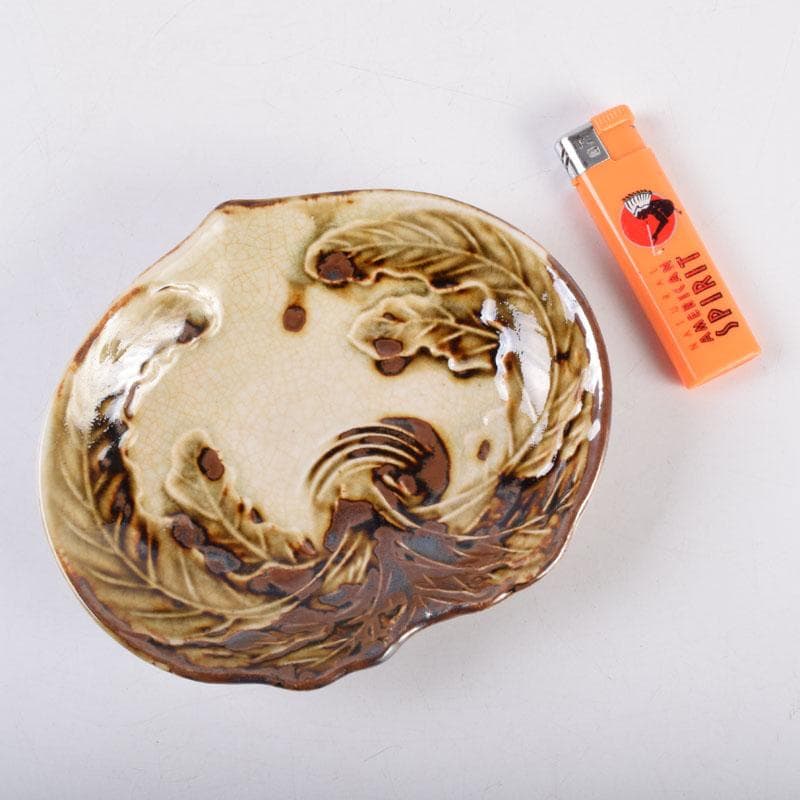 和食器 色絵 カブ形 銘々皿 五客 時代箱 V 8440