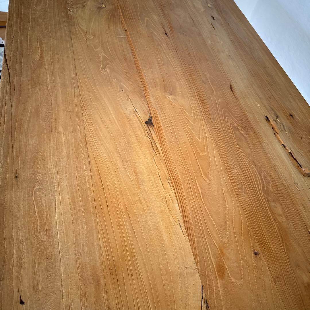 楡古材ダイニングテーブル　天板のみ