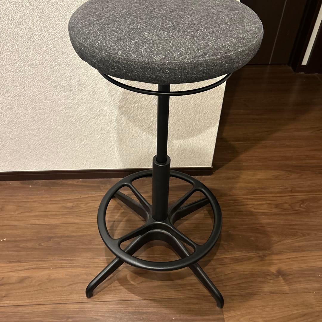 美品　IKEA LIDKULLENリドクレン昇降式椅子スツール