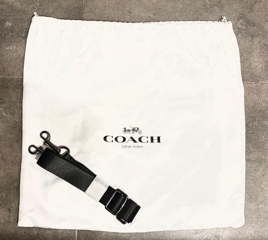 ほぼ未使用 COACH ビジネスバッグ ブラック レザー