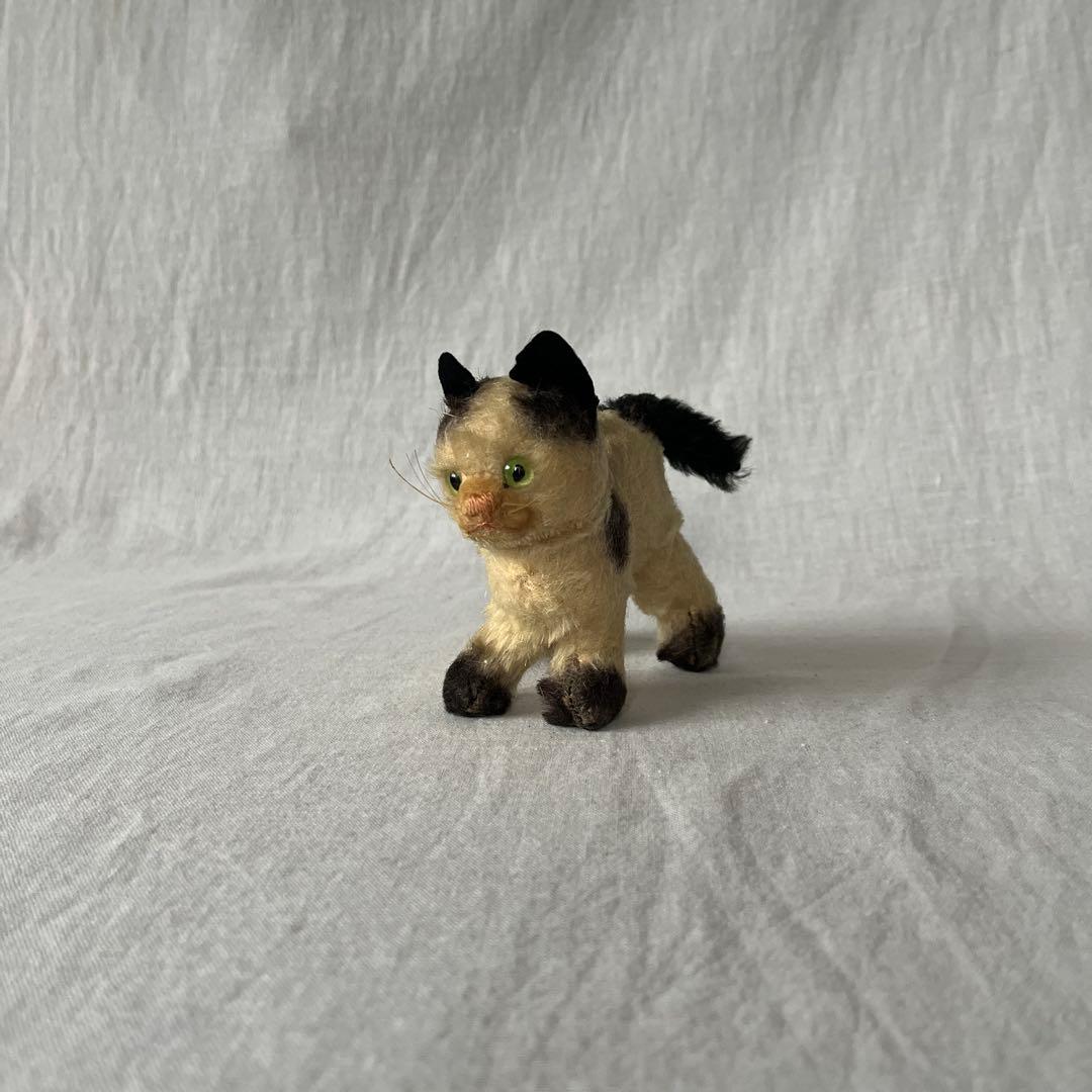 アンティーク ドイツ ねこちゃん ぬいぐるみ