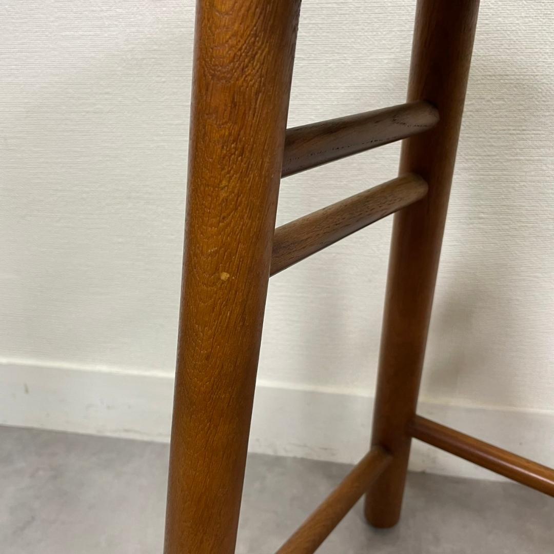 希少 オールドカリモク 木製 スツール 丸椅子 無垢材 ヴィンテージ 国産家具