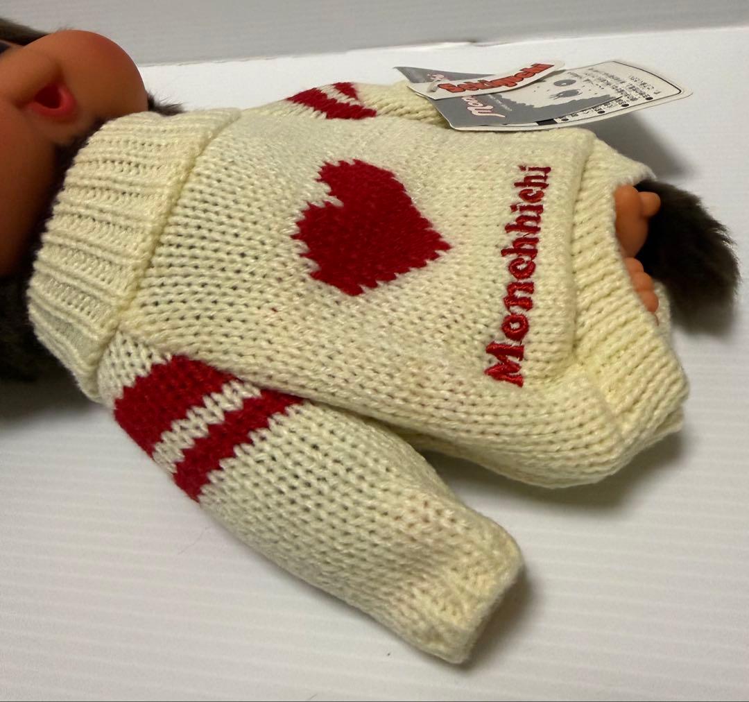 バ*ノ様 ハートのあったかニットモンチッチM 女の子　未使用品