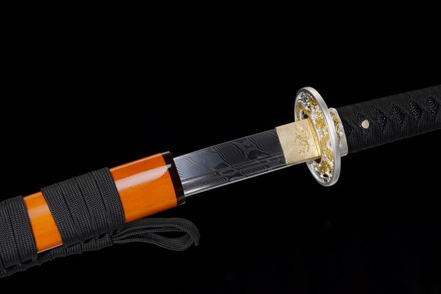 【龍影武士刀】古兵器 刀装具 日本刀　模造刀 居合刀 武士道 鑑賞用 美術刀