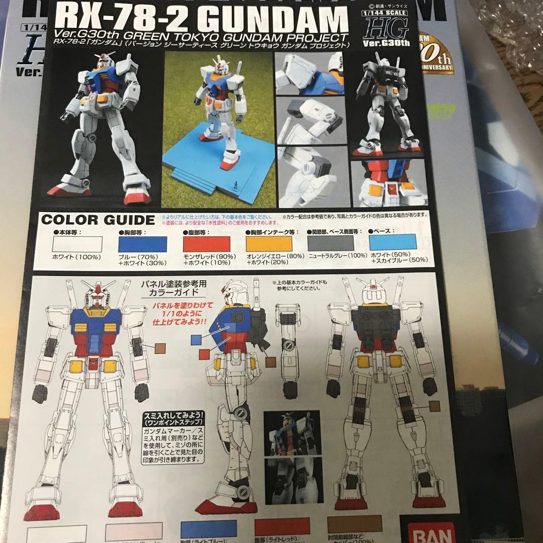 30周年限定 グリーンTOKYOガンダムプロジェクト プラモデル HG 1/144