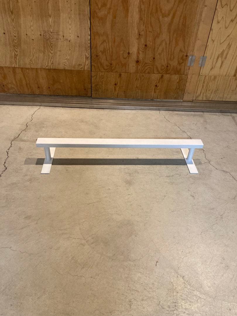 スケボー　レール1000 高さ15センチ　角パイプ　セクション