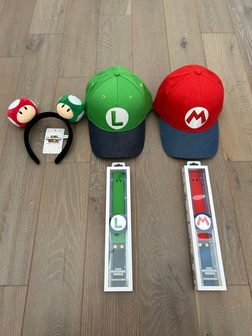 ユニバ 帽子 パワーアップバンド マリオルイージ USJ マリオ＆ルイージ