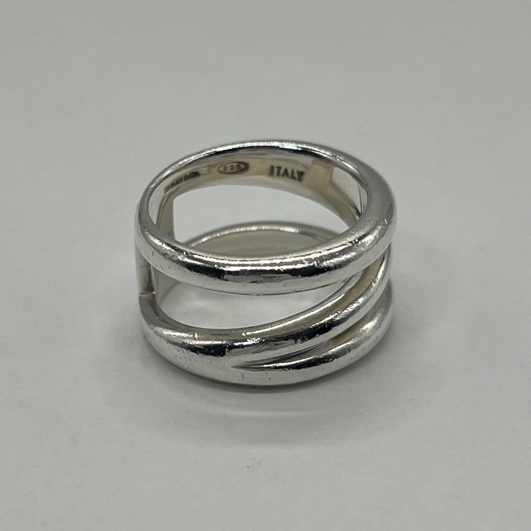 ティファニー TIFFANY ダイアゴナルリング 11号 SV925