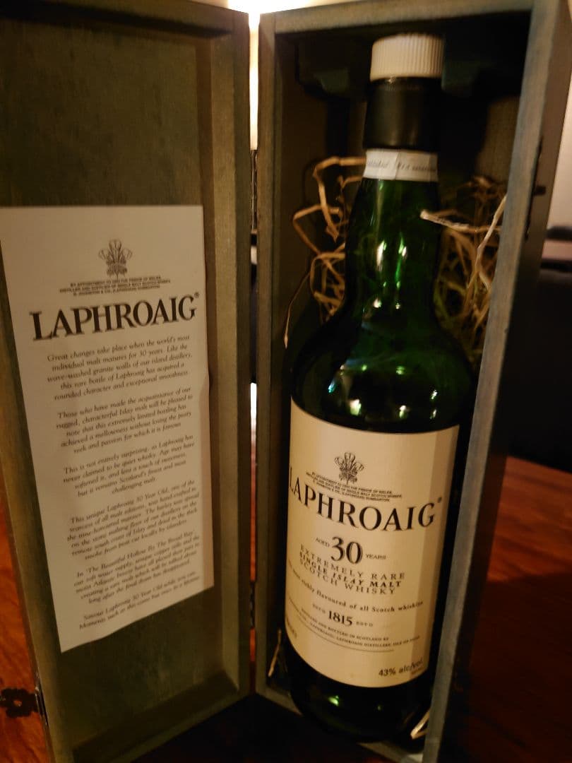 ラフロイグ30年 空瓶＆木箱 L108434032 - ウイスキーヴィンテージ