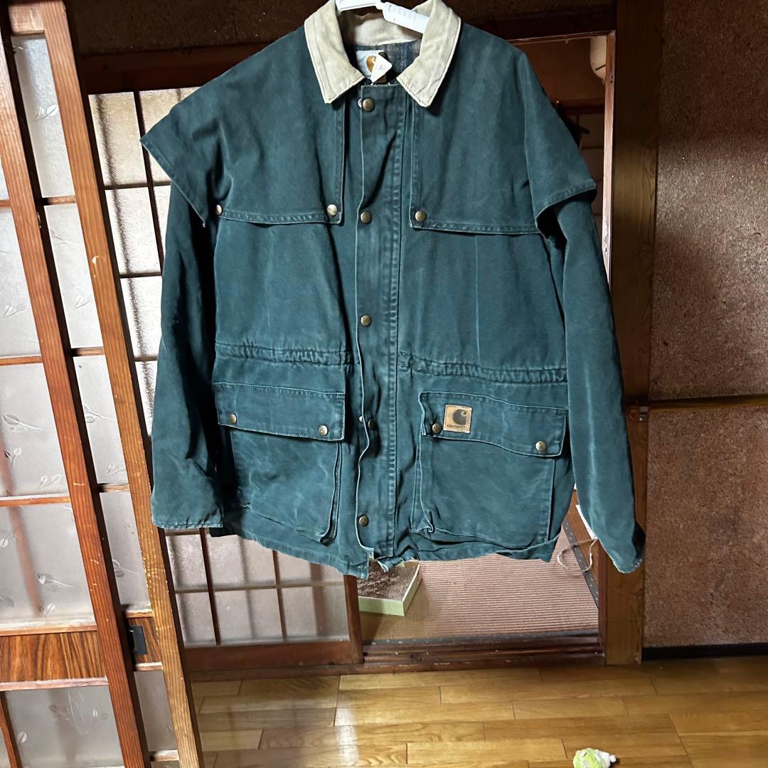 carhartt グリーンワークジャケットLサイズ