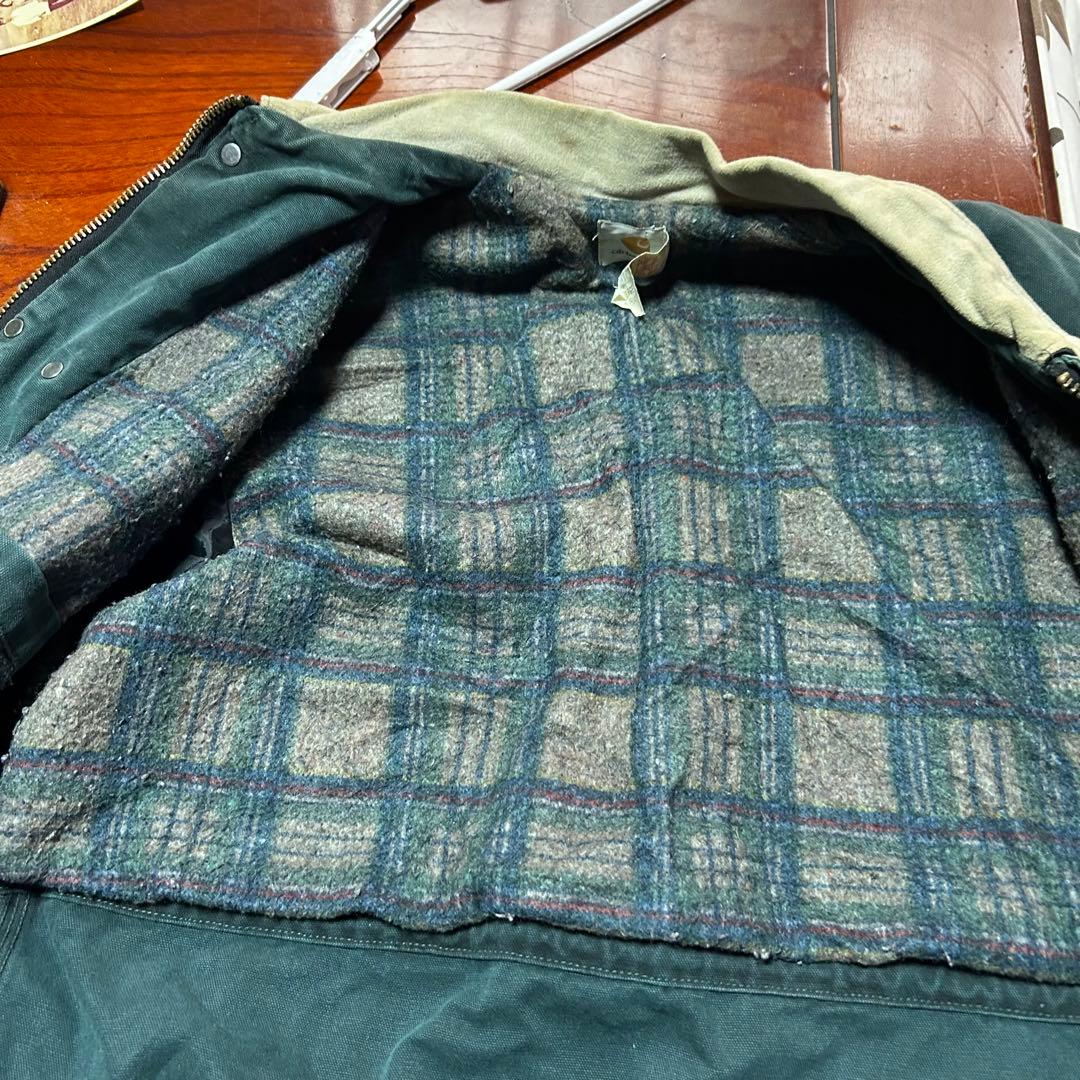 carhartt グリーンワークジャケットLサイズ