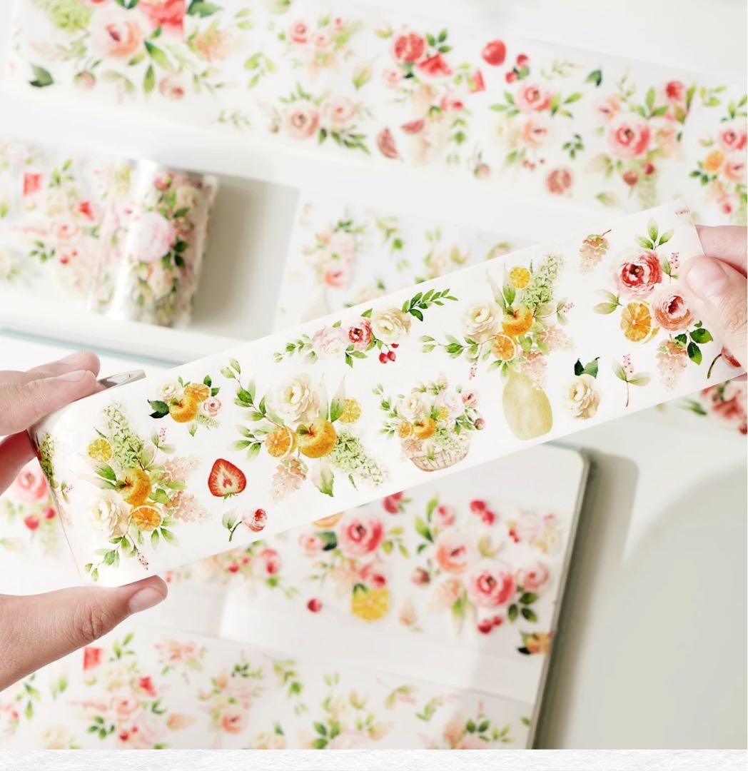 ⭐️SALE⭐️ WT《花果漫饮》海外マスキングテープ　マステ 【1943】