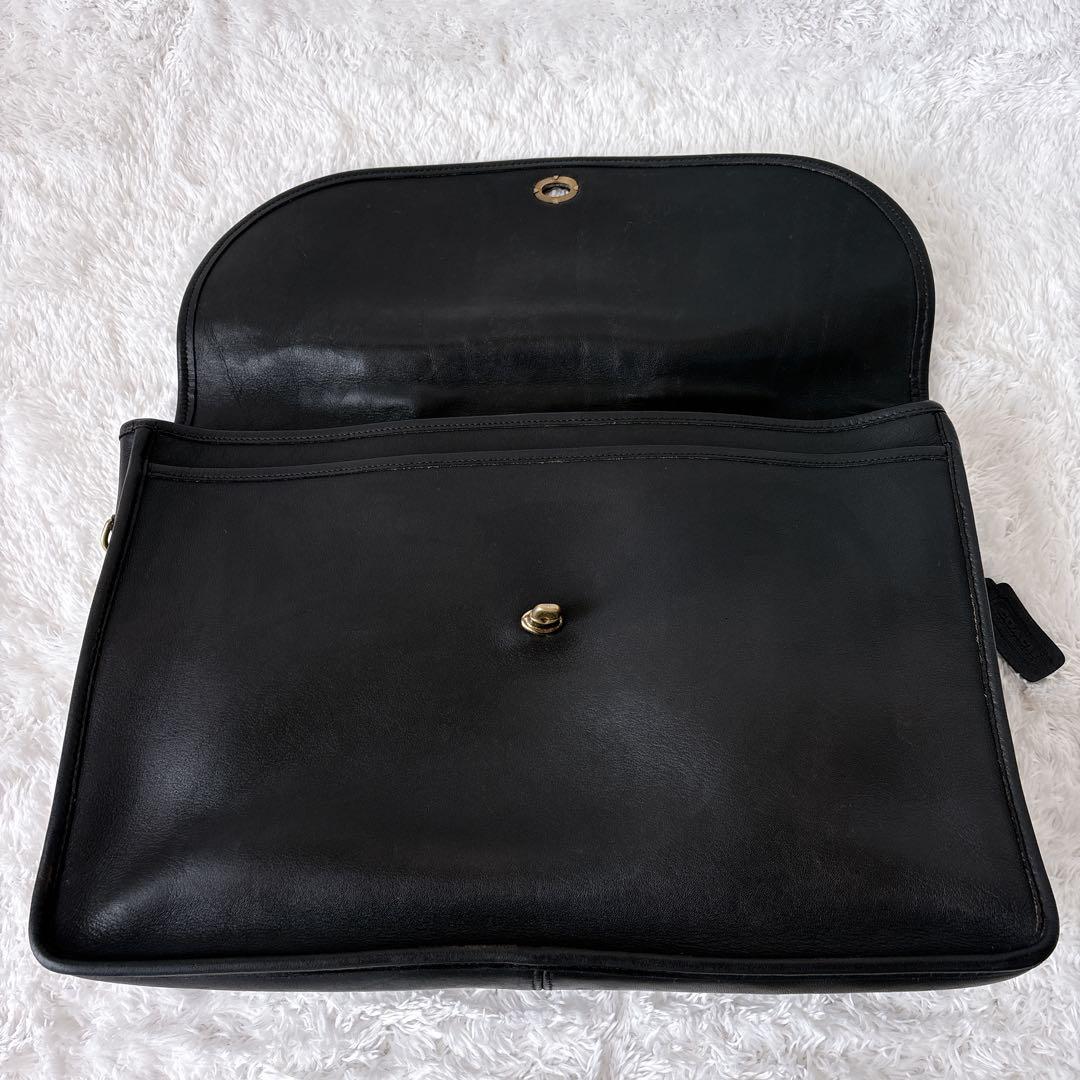 バッグ OLD COACH briefcase leather turnlock USA
