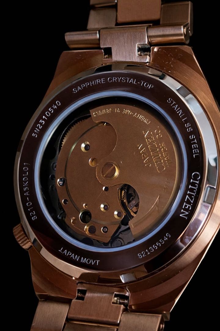 新品未使用CITIZEN 自動巻き 赤文字盤シチズン 腕時計 TSUYOSA