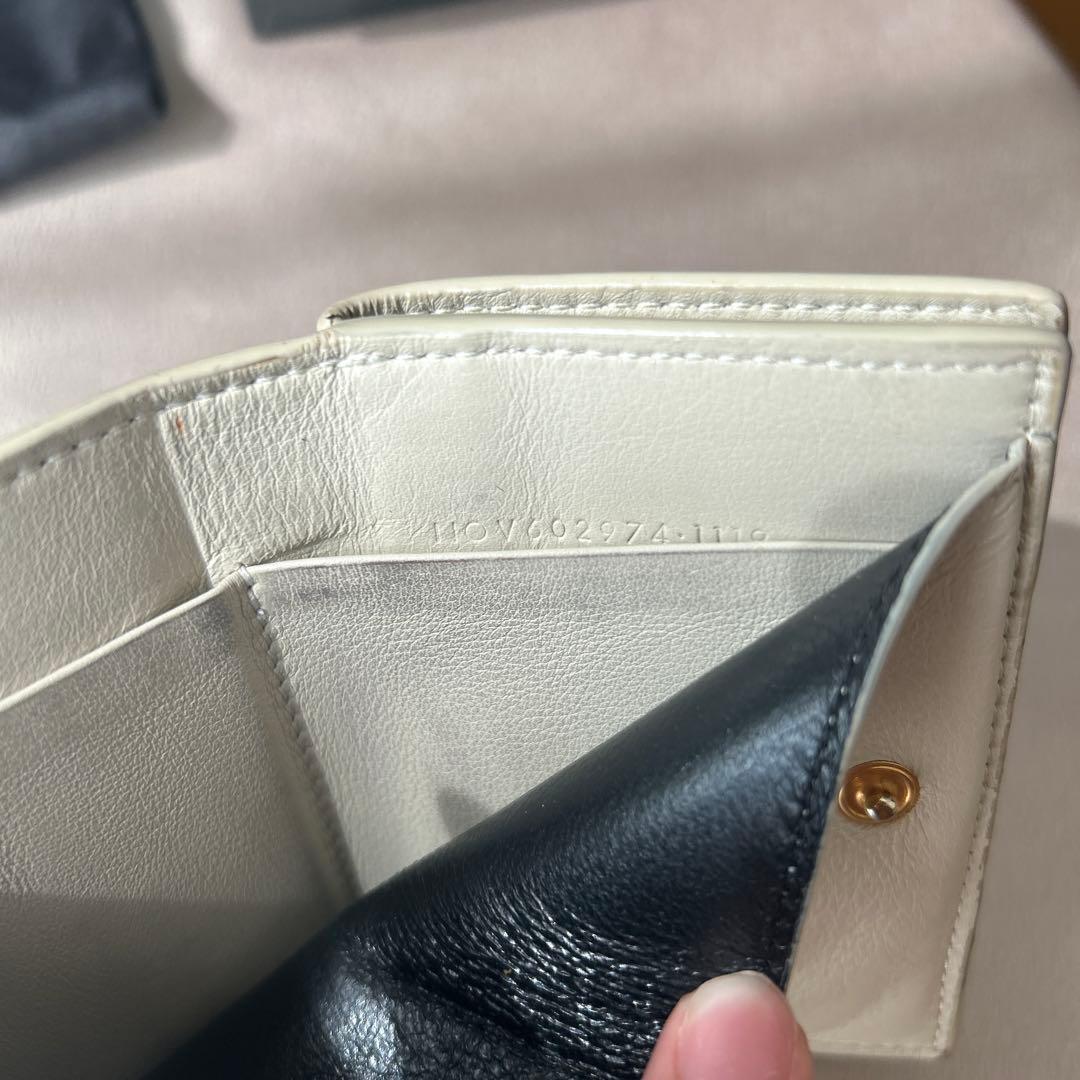 SAINT LAURENT 三つ折り財布 ホワイト