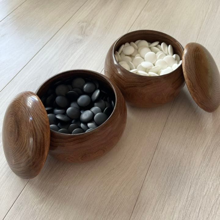 足付き碁盤・碁石セット