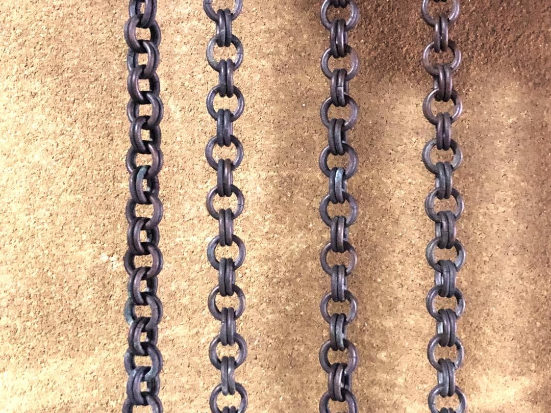 【 花角紋彫金連馬鈴 】　江戸時代　馬具装飾品　完