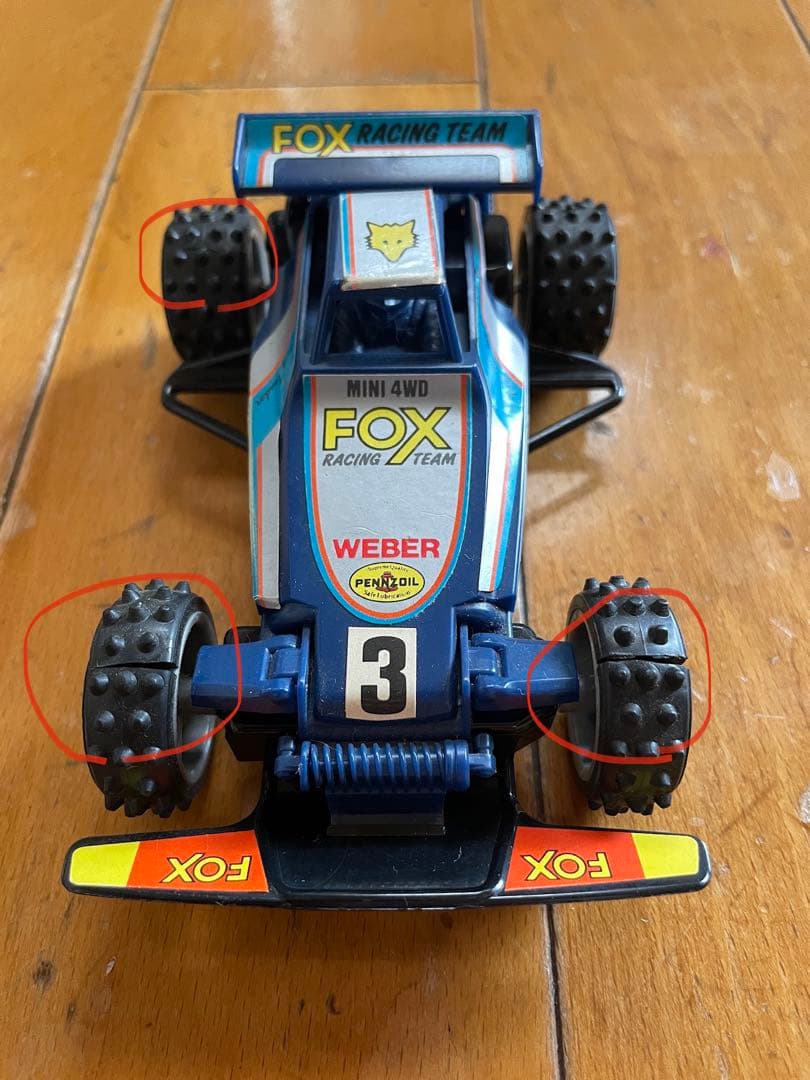 初期 1986年 ミニ四駆 フォックスJr. FOX タミヤ 田宮 当時物 - メルカリ