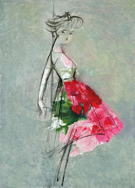 油絵 菅家令子 絵 絵画インテリア額付(青緑＋金色の枠) F4-071512