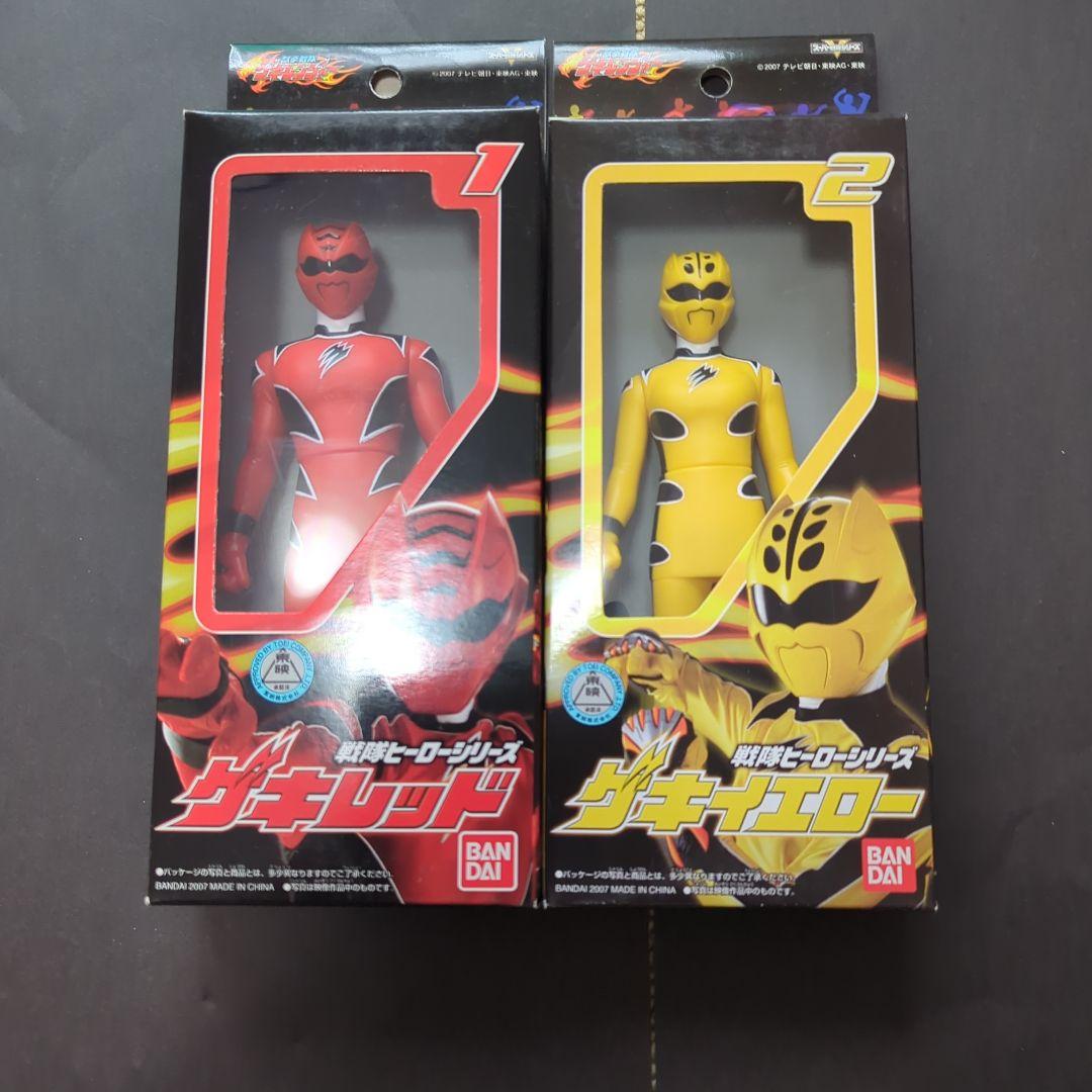 未開封.未使用】ゲキレンジャー ソフビセット