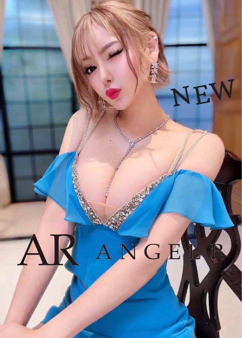 AR23807＊シフォンオフショルダーセットアップドレスlvS