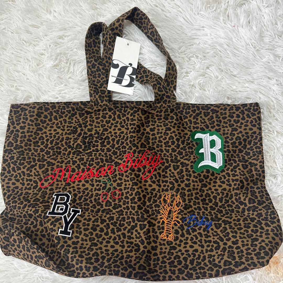 MAISON BIBIY. LEOPARD TOTE 新品未使用タグ付き - メルカリ