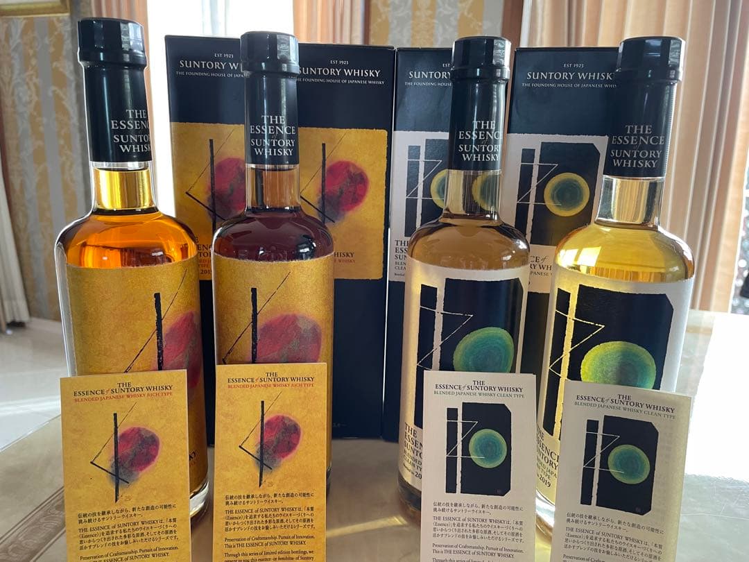 THE ESSENCE SUNTORY WHISKY 2019(第三弾）4本。