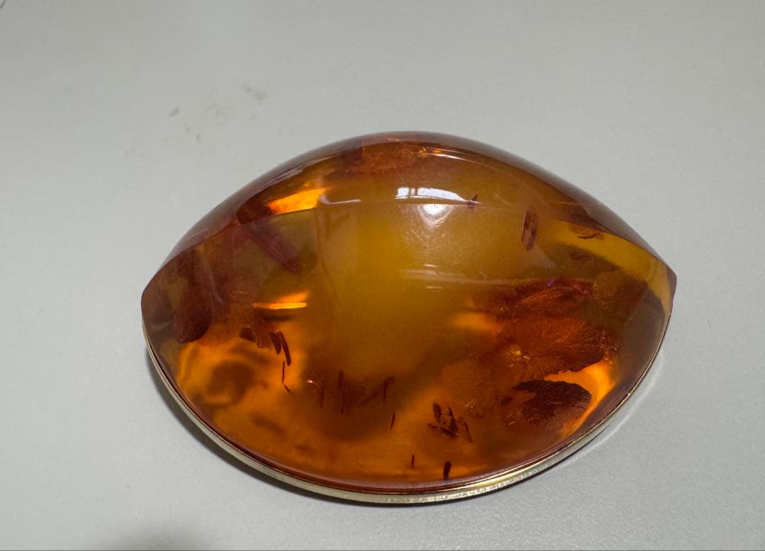 タマスの帯留ブローチ ギンガムリボン