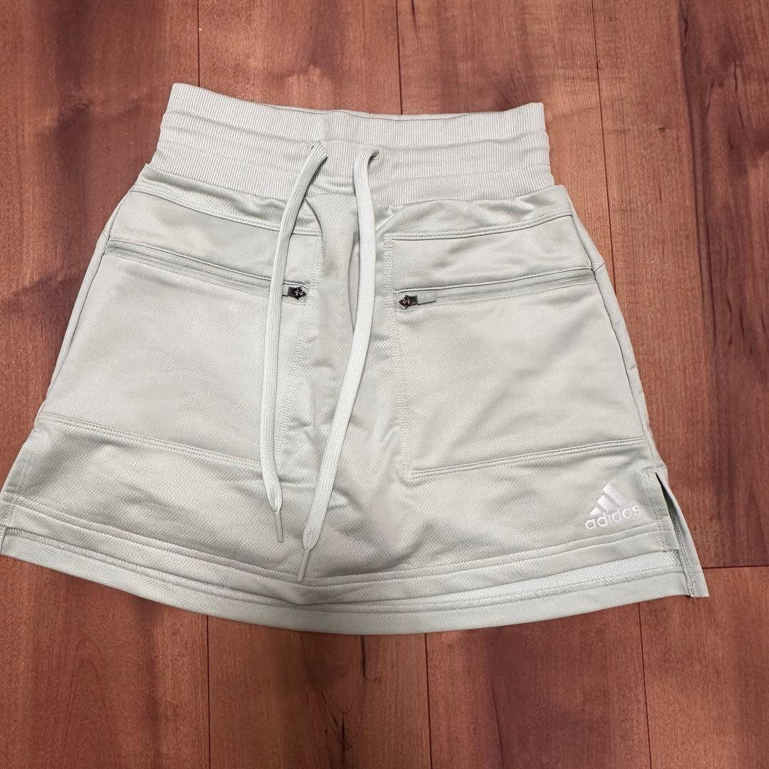 クロップド丈　長袖　フリース　ストレッチ　スカート　セットアップ　XS 秋冬