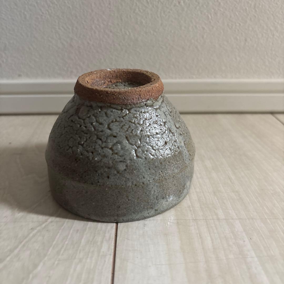 濱田庄司　胴紐茶碗 竹節高台③