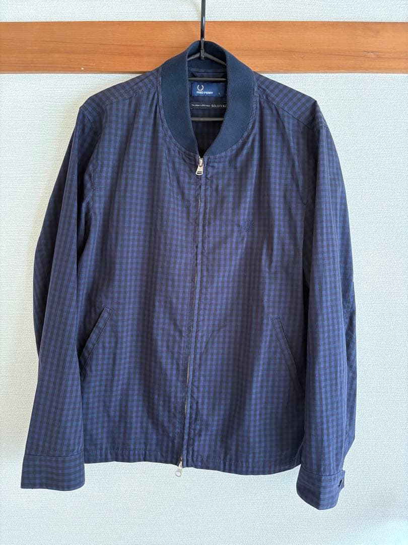 フレッドペリー リバーシブル 中綿 ジャケット サイズL チェック柄