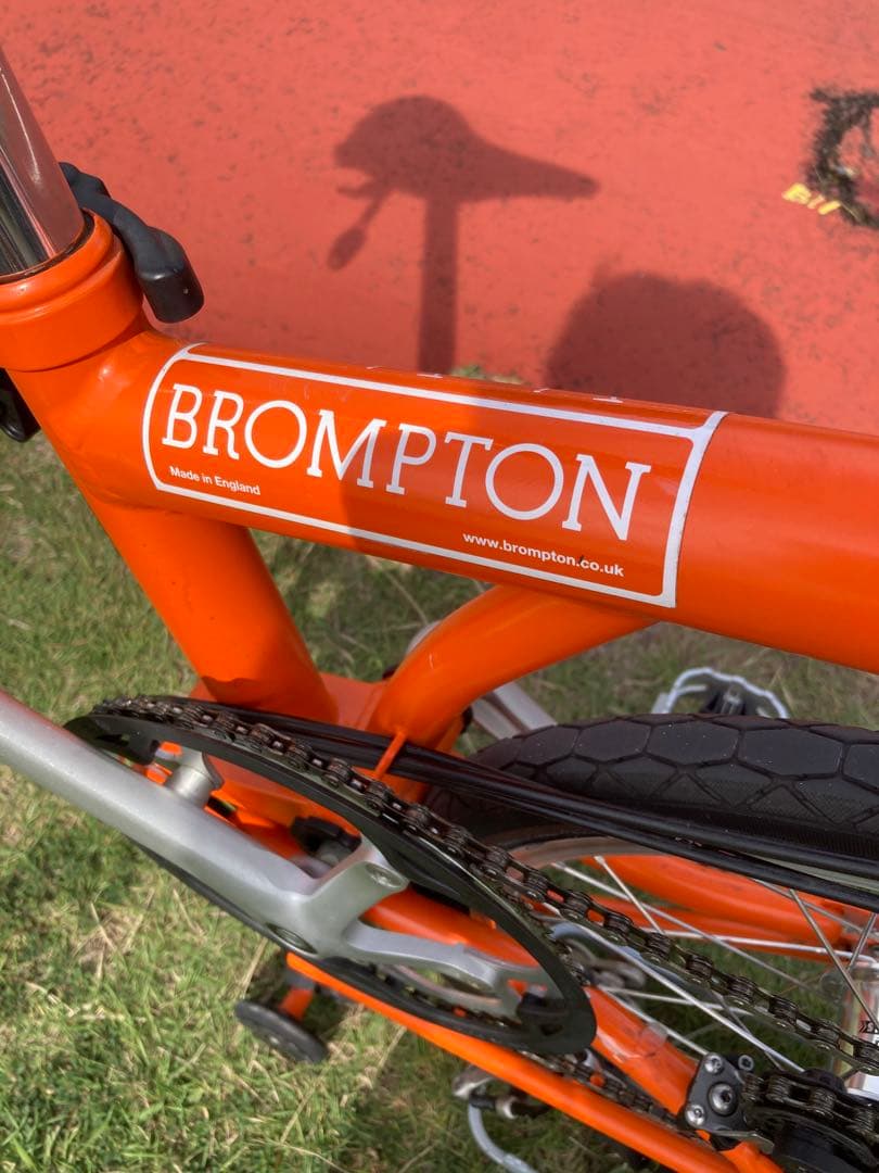 ブロンプトン 2014年モデル 折り畳み自転車 ミニベロM6R オレンジ