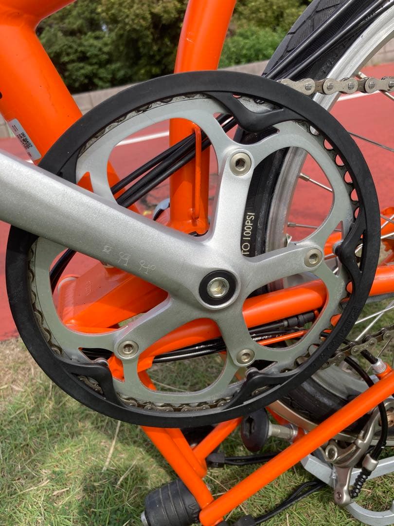 ブロンプトン 2014年モデル 折り畳み自転車 ミニベロM6R オレンジ