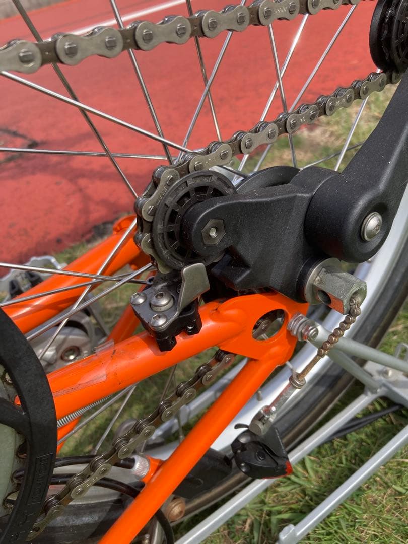 ブロンプトン 2014年モデル 折り畳み自転車 ミニベロM6R オレンジ